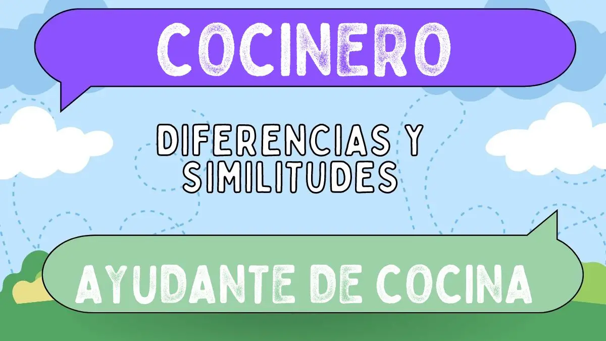 Diferencias entre cocinero y ayudante de cocina