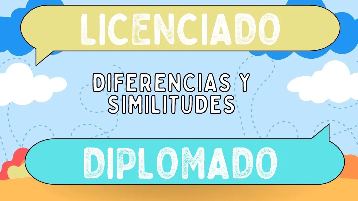 Diferencias entre licenciado y diplomado