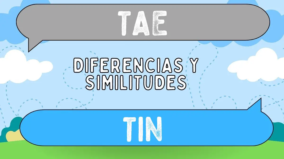 Diferencias entre tae y tin
